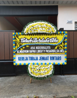 Papan Bunga Duka di Popugoba